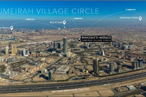 Byt v BINGHATTI MIRAGE v Jumeirah Village Circle, Dubai, SAE 1 ložnice, 74 m² Č.: 604239 - fotografie 11