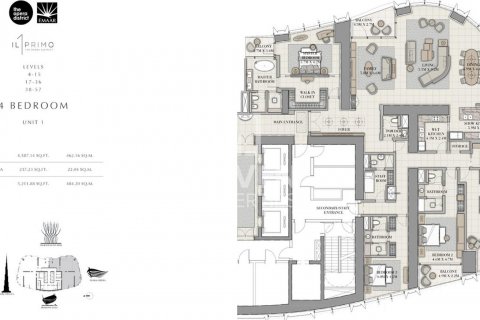 阿联酋 Dubai Downtown Dubai (Downtown Burj Dubai) 待租 : 4 卧, 481 平方米 , 编号603342 - 照片 26