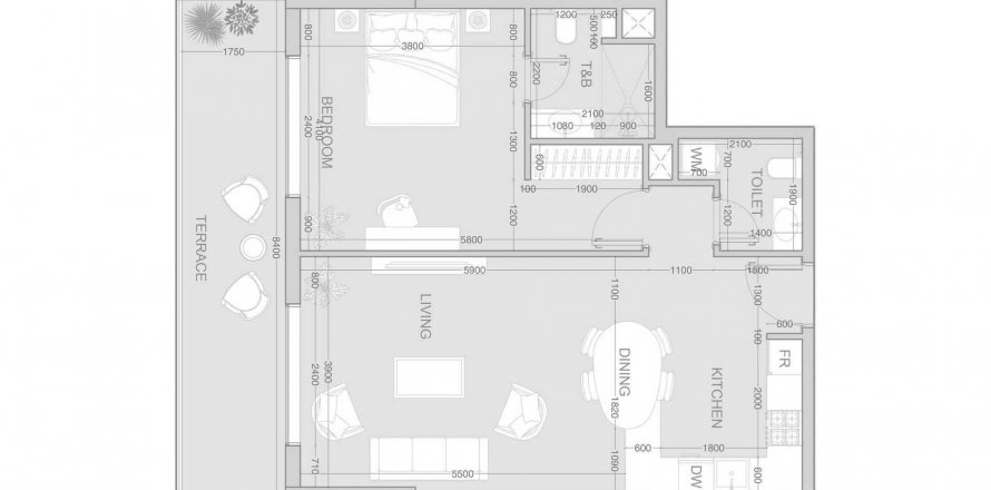 Byt v V1VID Residence v Jumeirah Village Triangle, Dubai, SAE 1 ložnice, 84.61 m² Č.: 539414