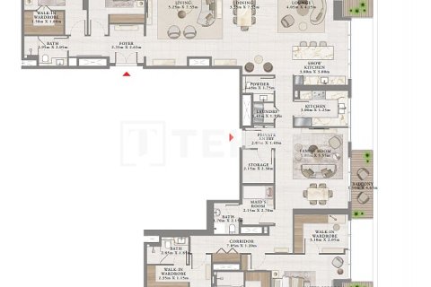 Byt v Dubai Harbour, SAE 2 ložnice, 128 m² Č.: 545670 - fotografie 12
