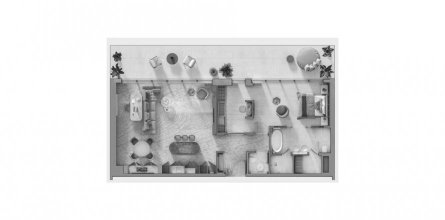 Apartment in THE COTE D`AZUR HOTEL in The World Islands, Dubai, UAE 1 bedroom, 173 sq.m. № 620370