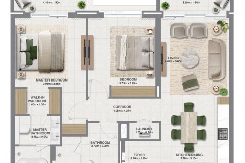 Byt v Dubai, SAE 2 ložnice, 130 m² Č.: 599663 - fotografie 9