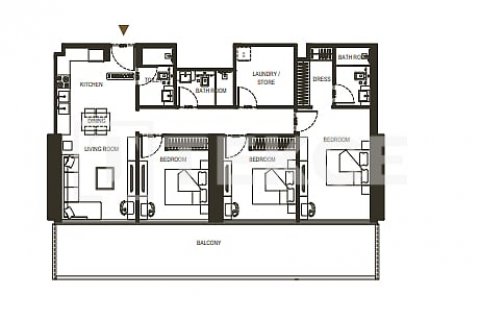Byt v Dubai Sports City, SAE 2 ložnice, 106 m² Č.: 568785 - fotografie 25