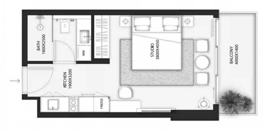 Apartment in Golf Links 18 in Dubai Sports City, UAE 35.86 sq.m. № 572505