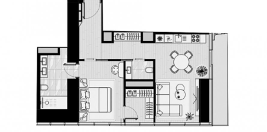 Byt v ICONIC TOWER v Al Sufouh, Dubai, SAE 1 ložnice, 80.41 m² Č.: 403334