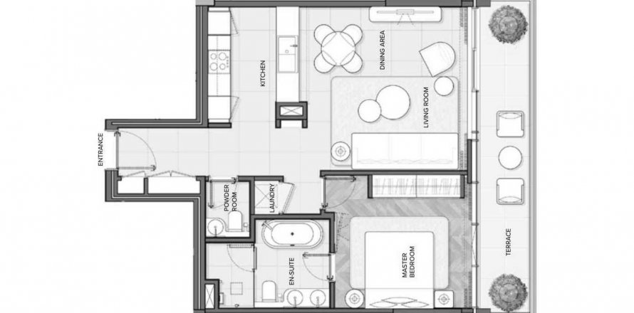 Byt v Residences Du Port v Dubai Marina, SAE 1 ložnice, 75.99 m² Č.: 619346