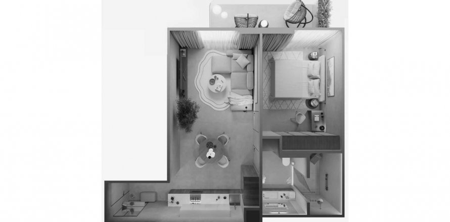 Apartment in OAK YARD in Jumeirah Village Circle, Dubai, UAE 1 bedroom, 68.36 sq.m. № 489316