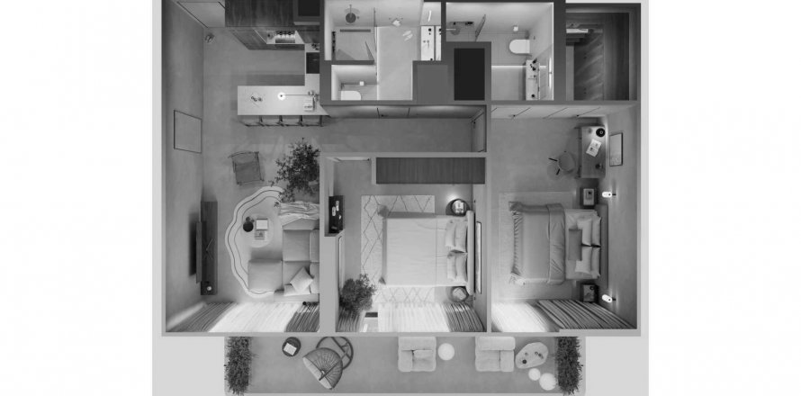 Lakás az OAK YARD lakóparkban itt: Jumeirah Village Circle, Dubai, EAE, 2 hálószoba, 99.15 m², azonosító: 374416