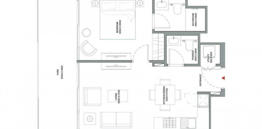 Apartment in Coraline Beach Residences in Umm Al Quwain, UAE 1 bedroom, 60.36 sq.m. № 544610