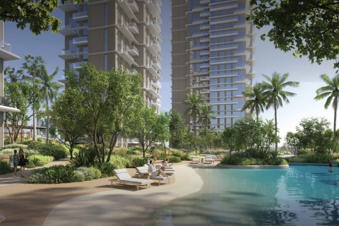 Byt v Emirates Hills, Dubai, SAE 1 ložnice, 77 m² Č.: 599584 - fotografie 1
