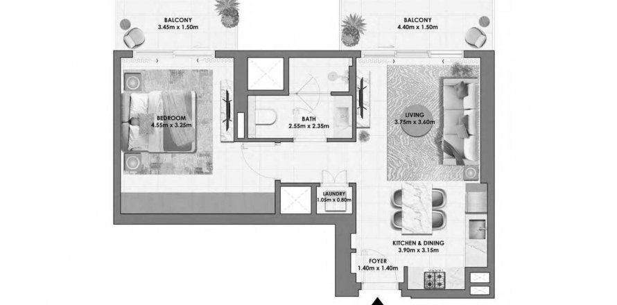 Apartament w Dubai Hills Estate, Dubai, ZEA 1 sypialnia, 70.79 mkw. nr 575592