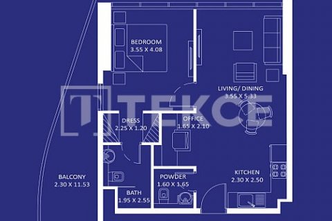 Apartament na sprzedaż w Dubai, ZEA 1 sypialnia, 70 mkw., nr 577825 - zdjęcie 18