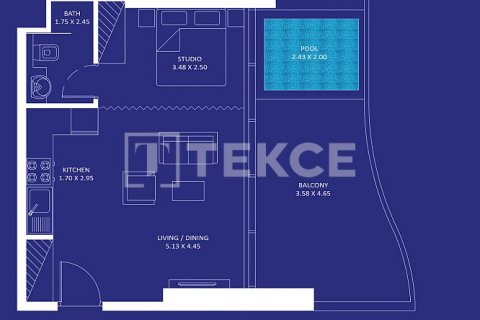Apartament na sprzedaż w Dubai, ZEA 1 sypialnia, 70 mkw., nr 577825 - zdjęcie 19