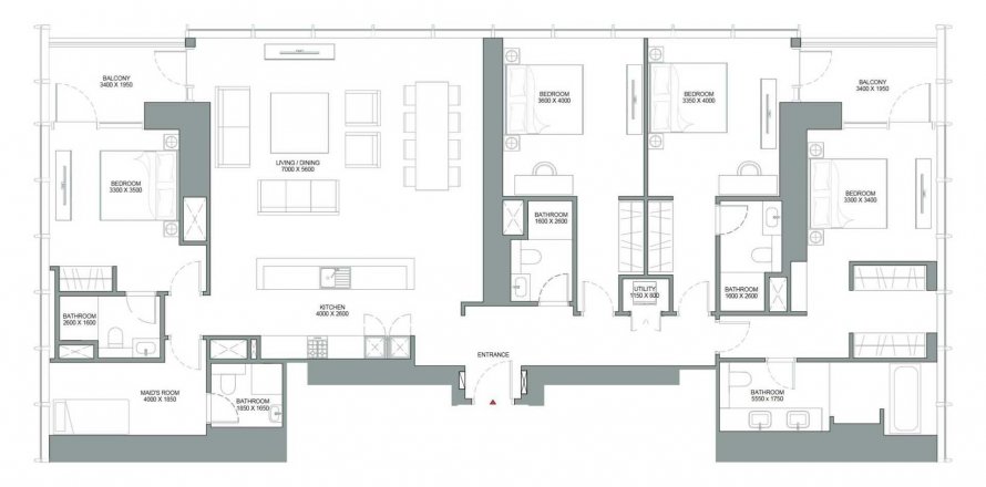 Apartment in The Element at Sobha One in Mohammed Bin Rashid City, Dubai, UAE 4 bedrooms, 227.15 sq.m. № 580125