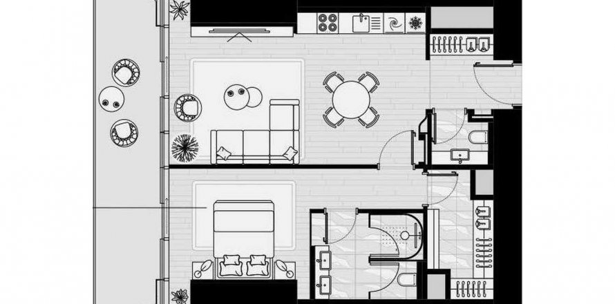 Apartment in ICONIC TOWER in Al Sufouh, Dubai, UAE 1 bedroom, 101.72 sq.m. № 403340