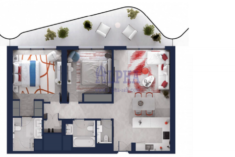 Byt v Al Marjan Island, Ras Al Khaimah, SAE 2 ložnice, 121.5 m² Č.: 633106 - fotografie 4