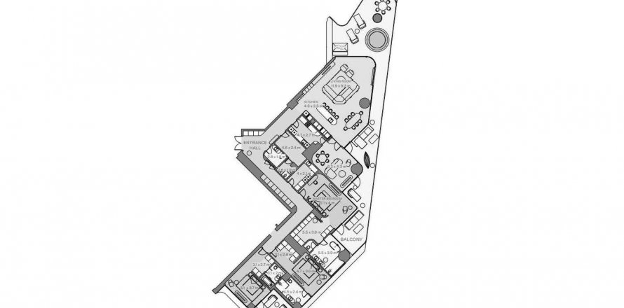Apartment in Eywa in Business Bay, Dubai, UAE 3 bedrooms, 492.39 sq.m. № 574484