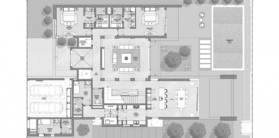 Vila v Siniya Island v Umm Al Quwain, SAE 5 spální, 671.33 m2 č. 520227