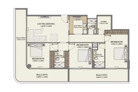 Apartamento para venda em Al Furjan, Dubai, EAU 3 quartos, 170.19  m2 № 577510 - foto 2