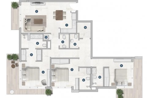 Apartament në Dubai, Emiratet e Bashkuara Arabe 3 dhoma gjumi, 151 m2. № 598549 - Foto 16