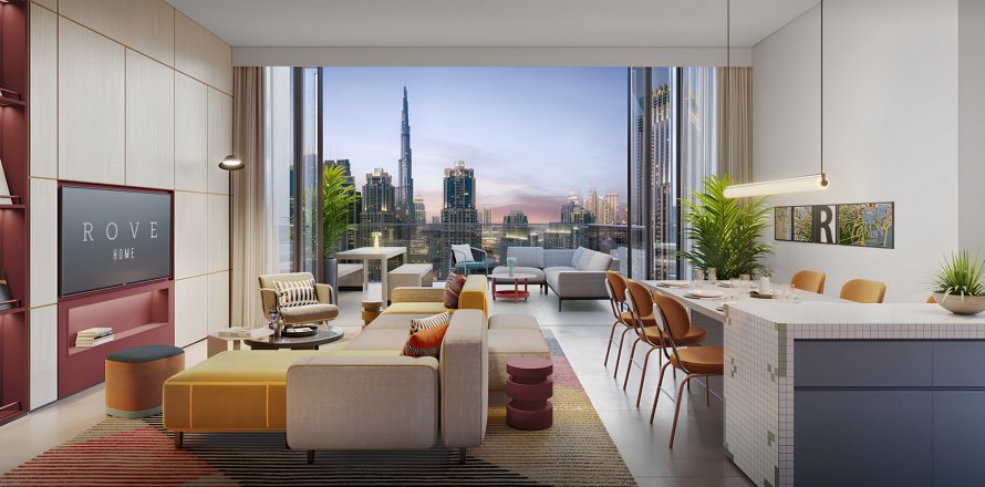 Byt v Rove Home Downtown Dubai v Downtown Dubai (Downtown Burj Dubai), SAE 1 pokoj, 38.68 m² Č.: 578246