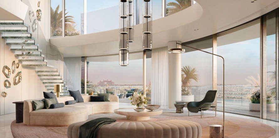 Penthouse di Palm Jumeirah, Dubai, UAE 4 bilik tidur, 940.6 meter persegi № 622792