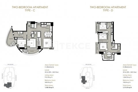 Byt v Dubai Marina, SAE 1 pokoj, 48 m² Č.: 619516 - fotografie 30