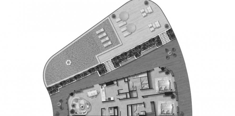 Apartament në Taj Wellington Mews në Al Marjan Island, Ras Al Khaimah, Emiratet e Bashkuara Arabe 2 dhoma gjumi, 473.06 m2. № 590646