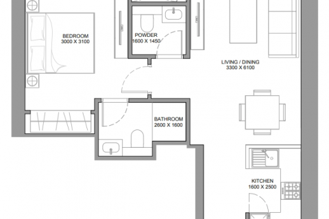 Byt v Dubai, SAE 1 ložnice, 67 m² Č.: 598581 - fotografie 14
