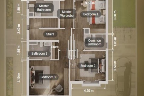 Vila na Yas Island, Abu Dhabi, SAE 4 ložnice, 232.8 m² Č.: 550305 - fotografie 15