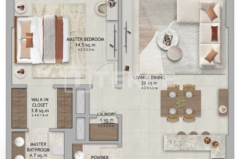 Byt v Dubai Land, SAE 3 ložnice, 186 m² Č.: 577735 - fotografie 21