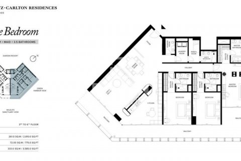 Byt v Al Jaddaf, Dubai, SAE 3 ložnice, 333 m² Č.: 602426 - fotografie 11