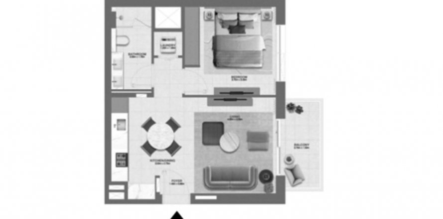 Apartmen di Golf Meadow di Dubai South (Dubai World Central), Dubai, UAE 1 bilik tidur, 65.59 meter persegi № 579410