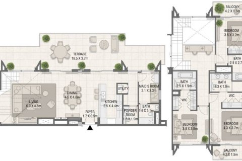 Wohnung zum Verkauf in Dubai, VAE 3 Schlafzimmer, 274.15 m2 Nr. 411439 - Foto 1