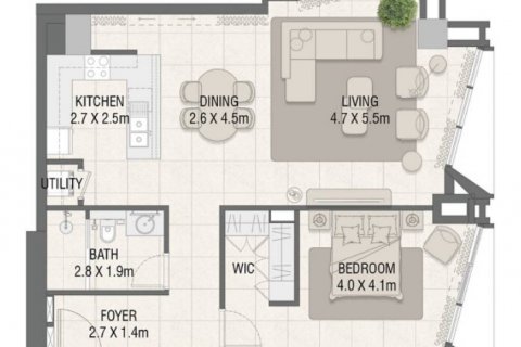 Apartment in Dubai, UAE 1 bedroom, 86.86 sq.m. № 411440 - photo 1