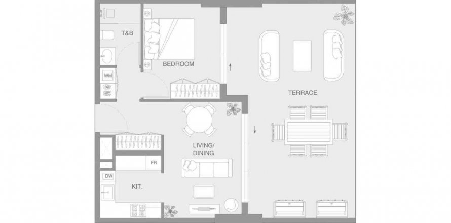 Byt v LUM1NAR Tower 2 v Jumeirah Village Triangle, Dubai, SAE 1 ložnice, 88.2 m² Č.: 570468