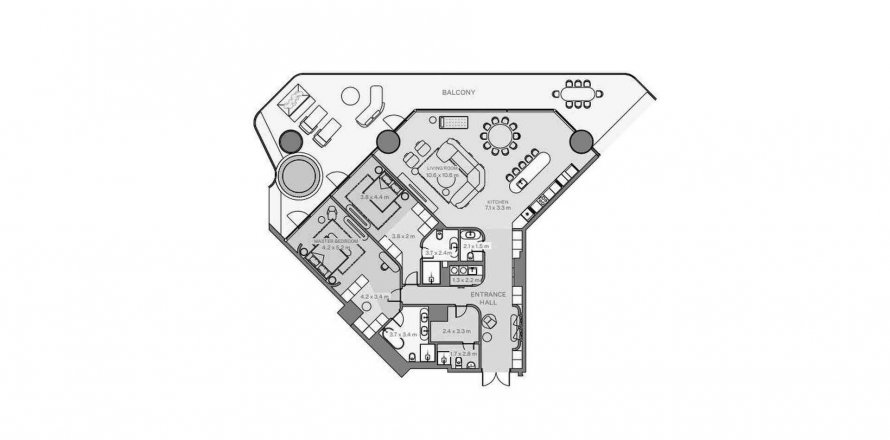 Business Bay、Dubai、UAEにあるマンション 2ベッドルーム、478.45 m2 No519591