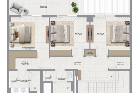 Apartament në Dubai, Emiratet e Bashkuara Arabe 3 dhoma gjumi, 146 m2. № 599660 - Foto 11