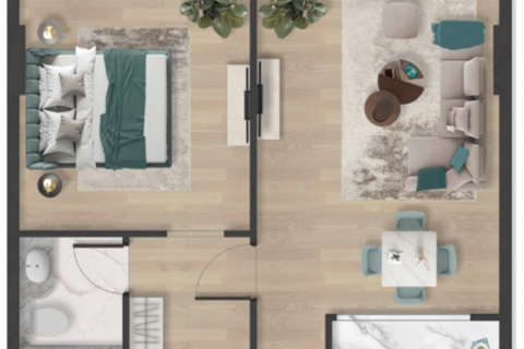 Byt v Al Marjan Island, Ras Al Khaimah, SAE 1 ložnice, 83 m² Č.: 598591 - fotografie 22