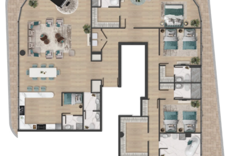 Byt v Al Marjan Island, Ras Al Khaimah, SAE 4 ložnice, 476 m² Č.: 598588 - fotografie 22