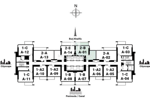 Business Bay, Dubai, UAE의 판매용 아파트 침실 2개, 82제곱미터 번호 543236 - 사진 15