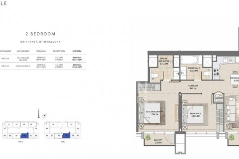 Byt v Downtown Dubai (Downtown Burj Dubai), SAE 2 ložnice, 92 m² Č.: 603006 - fotografie 25