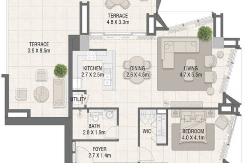 Apartment in Dubai, UAE 1 bedroom, 136.85 sq.m. № 411820 - photo 1