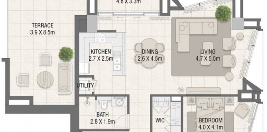 Apartment in Dubai, UAE 1 bedroom, 136.85 sq.m. № 411820