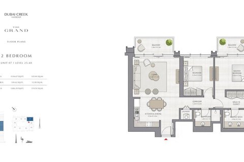 Byt v Dubai, SAE 2 ložnice, 119.5 m² Č.: 624940 - fotografie 9