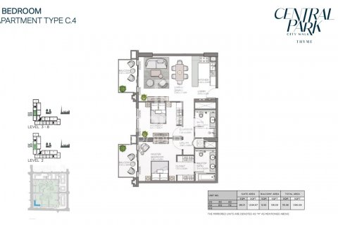 Apartament në City Walk, Dubai, Emiratet e Bashkuara Arabe 2 dhoma gjumi, 111 m2. № 602022 - Foto 12