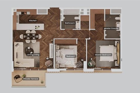 Apartment on the Saadiyat Island, Abu Dhabi, UAE 2 bedrooms, 122 sq.m. № 615317 - photo 14