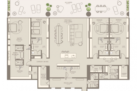 Appartamento in vendita a Dubai, EAU 4 camere da letto, 688 mq. № 598561 - foto 8