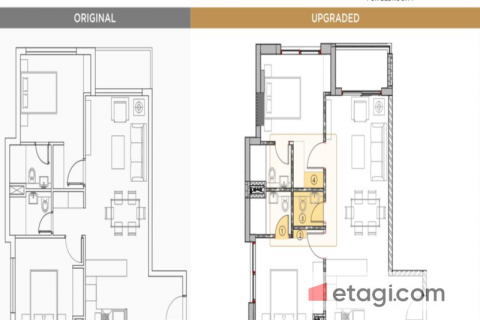 Byt v Arjan, Dubai, SAE 2 ložnice, 80.7 m² Č.: 579765 - fotografie 15
