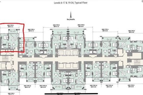 Byt v Business Bay, Dubai, SAE 1 ložnice, 58 m² Č.: 543237 - fotografie 11